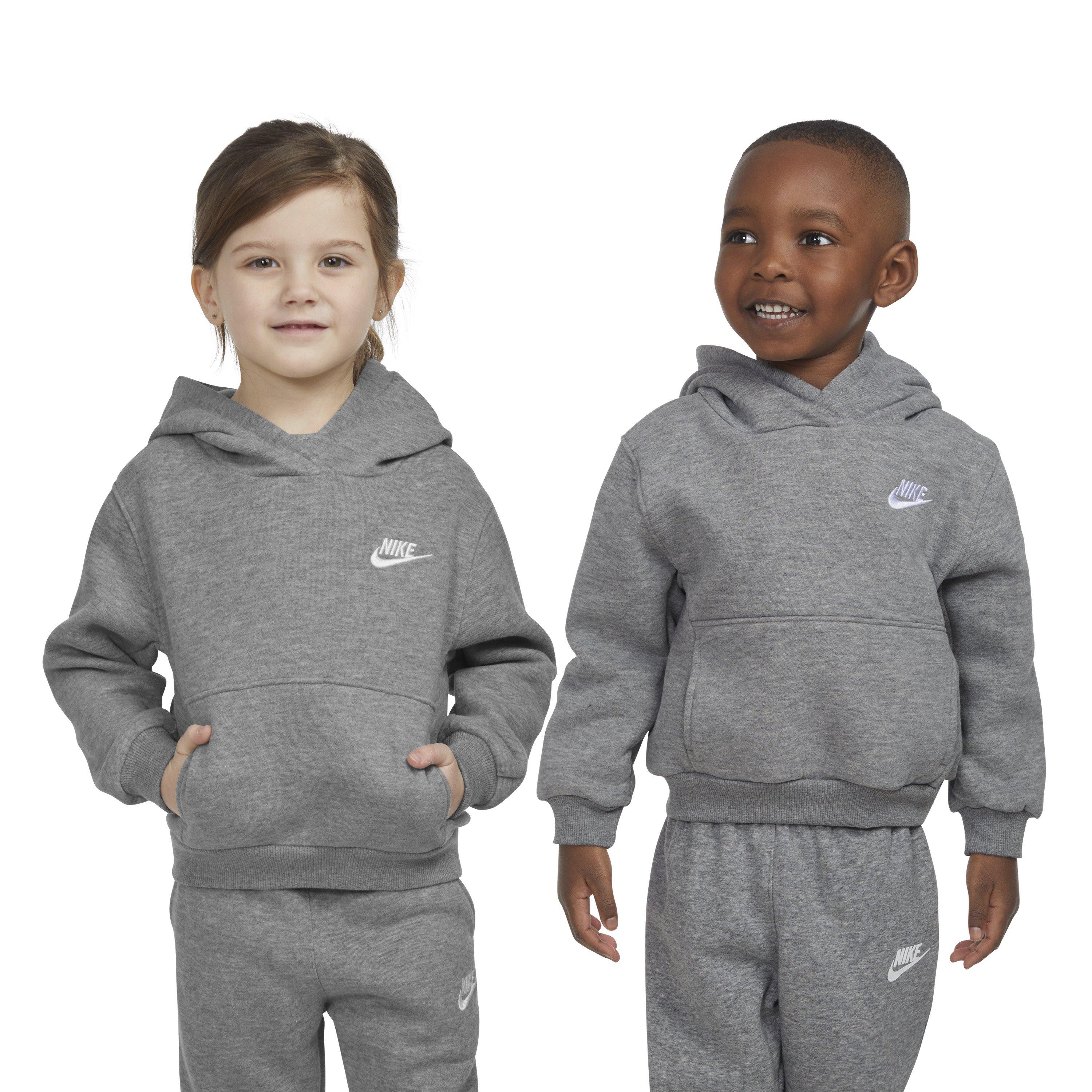 Nike Toddler Sportswear Club Fleece Pullover Hoodie - Dark Grey - DK GREY